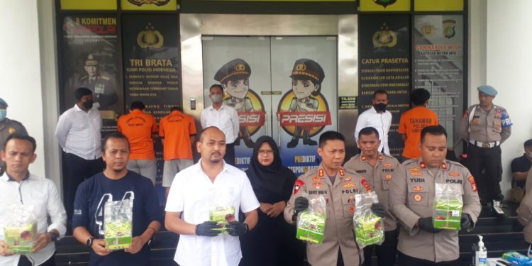 Polres Tangsel Gagalkan Peredaran Narkotika Jenis Sabu Senilai Rp 9 Miliar