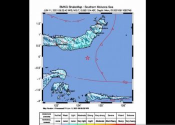 Gempa 5,8 M Guncang Sulut