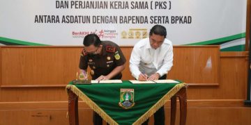 Pemprov dan Kejati Banten Tandatangani Nota Kesepahaman Bidang Perdata dan Tata Usaha Negara