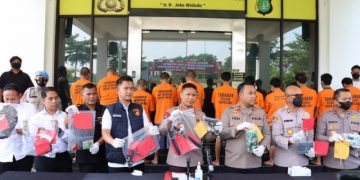 Polres Tangsel Tangkap 11 Pelaku Curanmor Selama Juni-Juli, 5 Motor Disita