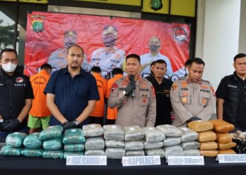 Polres Tangsel Tangkap Empat Pengedar Narkoba, 39 Kilogram Ganja Disita