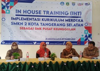 Sukseskan Program Menteri Nadiem, SMKN 2 Tangsel Gelar In House Training Implementasi Kurikulum Merdeka