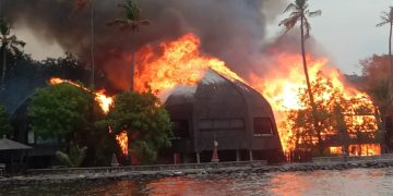 Kebakaran Landa Putri Duyung Cottage Ancol, Ini Penampakannya
