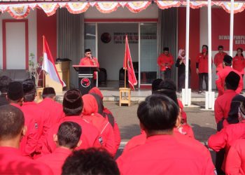 Peringati HUT Ke-77 RI, DPC PDIP Tangerang Selatan Gelar Upacara