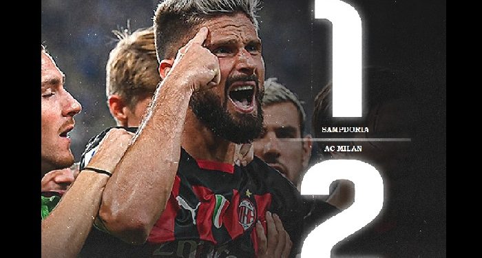 Bravo Milan, Sikat Sampdoria dengan 10 Pemain