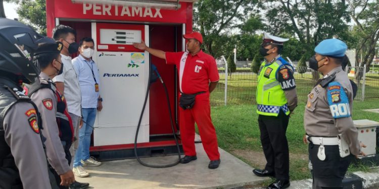 Harga BBM Naik, Polres Bandara Soetta Patroli SPBU Area Bandara