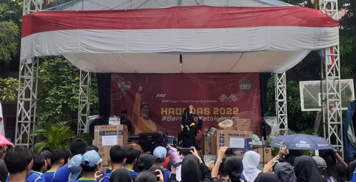Intip Keseruan Haornas di SMAN 3 Tangsel, Ratusan Doorprize dari Sepeda hingga Kulkas