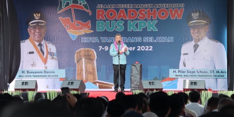 Roadshow Bus KPK di Tangsel Resmi Dimulai, Benyamin : Bangun Budaya Antikorupsi Sejak Dini