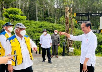 Jokowi Tinjau Pembangunan Infrastruktur Kawasan IKN