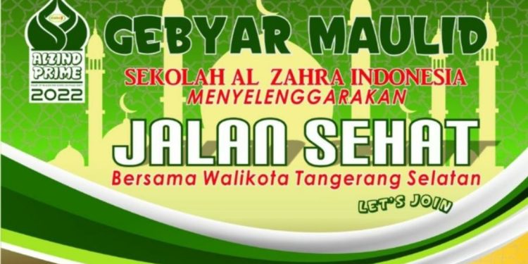 ALZIND PRIME Sekolah Al Zahra Indonesia Gelar Pawai Maulid dan Jalan Sehat Bersama Wali Kota Tangsel