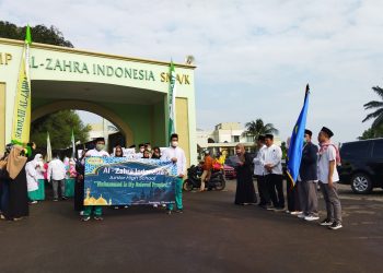 Ratusan Siswa Sekolah Al Zahra Indonesia Ikut Pawai Maulid, Gelaran ALZIND PRIME Meriah