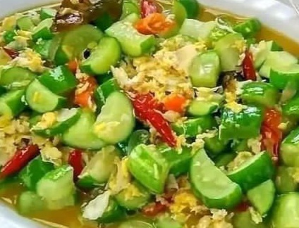 Kurang Gairah Makan di Rumah? Coba Ini, Tumis Timun Telur Bikin Nafsu Makan Dijamin Bertambah