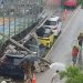 Tembok Pembatas Sekolah di Cirendeu Roboh, Lima Mobil Ringsek