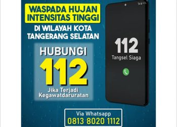 Masyarakat Tangsel, Jika Alami Kegawatdaruratan Hubungi 112 Tangsel Siaga