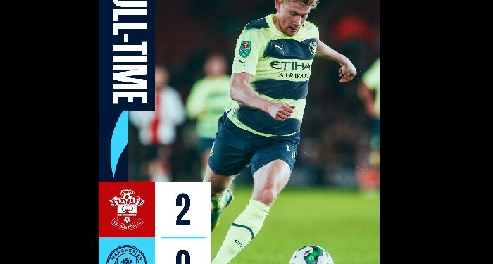 Manchester City Tersingkir dari Carabao Cup