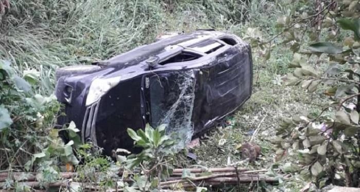 mobil masuk jurang di tamansari