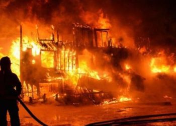 Polda Kalimantan Selatan Dilanda Kebakaran