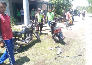 Nahas! Lansia Tewas Usai Bersenggolan Motor VS Motor