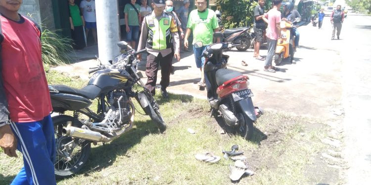 Nahas! Lansia Tewas Usai Bersenggolan Motor VS Motor
