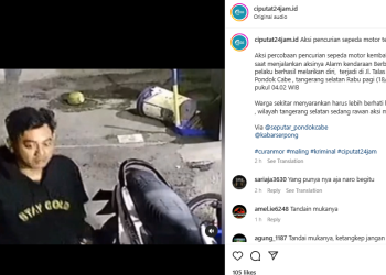 Viral! Wajah Pencuri Motor NMax Gagal di Pondok Cabe Terekam CCTV, Netizen: Tandai Mukanya