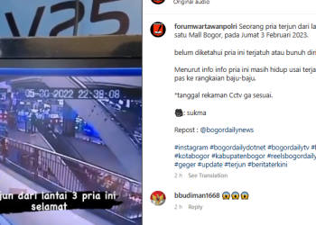 Nekat! Remaja di Bogor Terjun Bebas dari Lantai 3 di Bogor Trade Mall