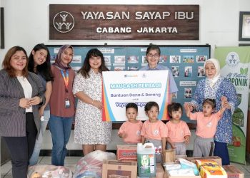 Maucash Gelontorkan Donasi ke Yayasan Sayap Ibu Jakarta Selatan