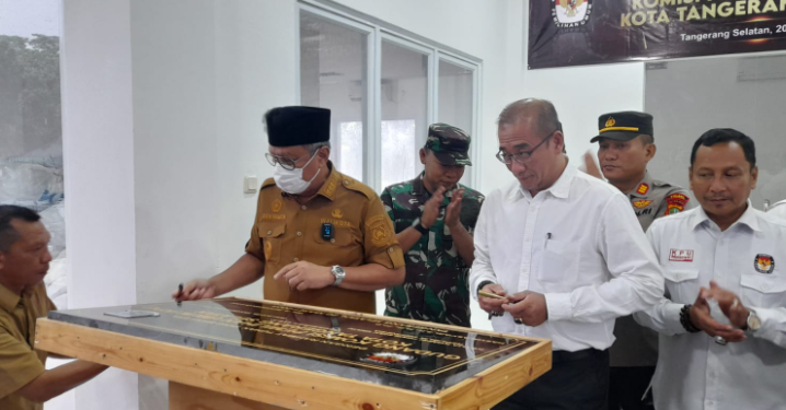 Peresmian Gedung Gudang KPU Tangsel, Fasilitas Pemkot untuk Menyambut Pemilu 2024