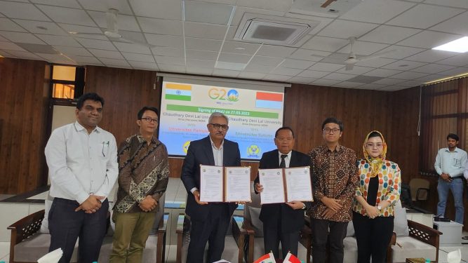 Universitas Pamulang MoU dengan Chaudhary Devi Lal University India, Fokus Tujuh Bidang Kerja Sama