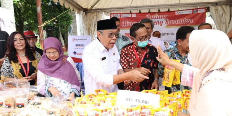 Harga Bahan Pokok di Bazar Ramadan Tangerang Selatan Lebih Murah dari Pasar