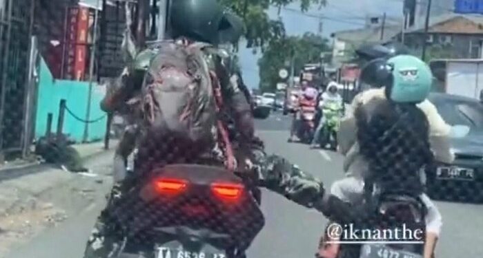 Viral Video Pria Baju Loreng Tendang Pemotor Ibu Bonceng Anak, Panglima TNI Minta Maaf