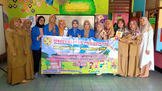 Mahasiswi Unpam Prodi Akuntansi Gelar PKM di TK Islam Al-Husna YPHIN
