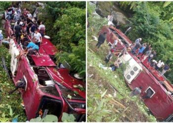 Bus Rombongan Peziarah dari Tangsel Terjun ke Jurang di Dekat Wisata Guci Tegal