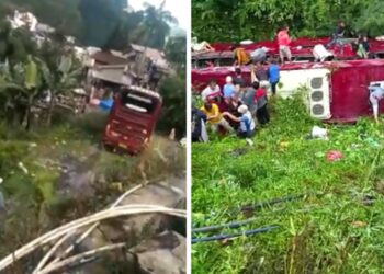 Satu Orang Tewas dan 35 Luka Ringan dalam Kecelakaan Bus Terjun ke Jurang di Guci Tegal
