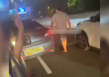 Tak Terima Disalip, Aksi Koboi Jalanan Berpelat Polisi Viral