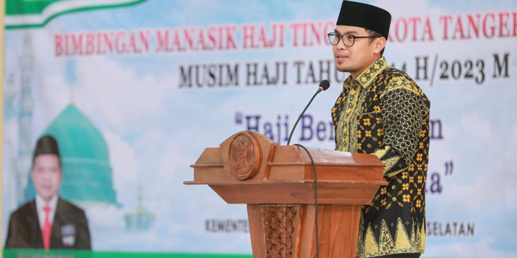 Buka Bimbingan Manasik Haji Kota Tangsel, Pilar Sampaikan Pesan Penting