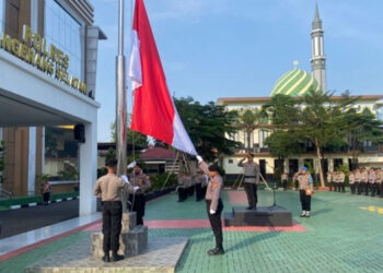 Di Upacara Harkitnas Ke-115, Wakapolres Tangsel Sampaikan Amanat Kominfo