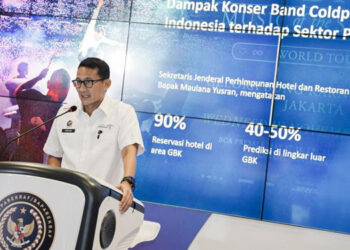 Dukung Konser Coldplay di Jakarta, Sandiaga: Sebagai Destinasi MICE Terbaik di Asia