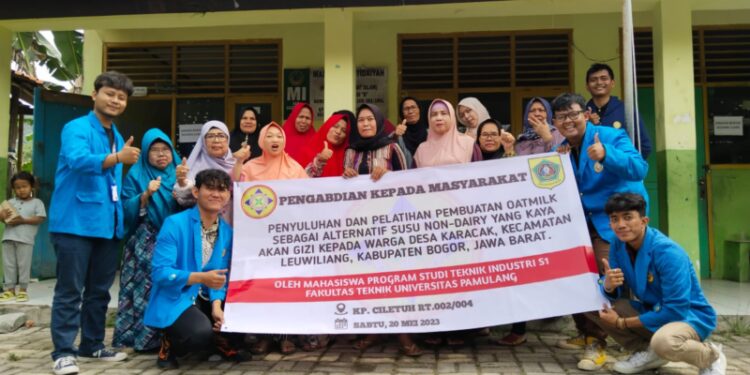 PKM Unpam: Penyuluhan dan Pelatihan Pembuatan Oat Milk sebagai Alternatif Susu Non-Dairy