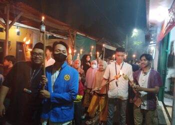 Pawai Obor di Kampung Parakan Pamulang Jadi Momen Persatuan Semua Elemen