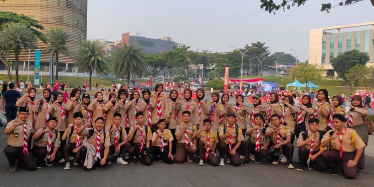 Pramuka Kwartir Pondok Aren Ikut Meriahkan Parade Budaya 2023