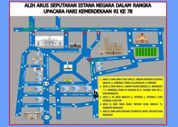 Ada Jalan yang Ditutup, Ini Rekayasa Lalu Lintas Selama Upacara HUT Kemerdekaan RI Besok