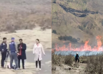 Satu Orang Ditetapkan Tersangka dalam Kasus Kebakaran Bukit Teletubbies Bromo