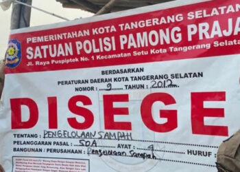 Segel TPA Ilegal di Pondok Ranji, Pemkot Tangsel: Akses Kita Tutup Police Line