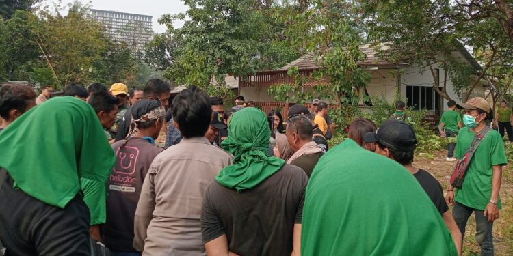 Ricuh Eksekusi Lahan di Jombang Ciputat Berakhir Damai