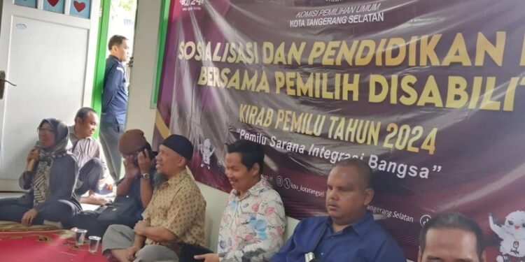 Kirab Pemilu Tangsel Kunjungi Penyandang Disabilitas, Edukasi Proses Pemilihan