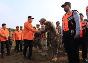 Pastikan Kesiapan Pasukan, Benyamin Pimpin Apel Kesiapsiagaan Bencana