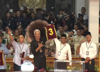 Pasangan AMIN Resmi Dapat Nomor Urut 1, Prabowo-Gibran 2, dan Ganjar-Mahfud Nomor 3