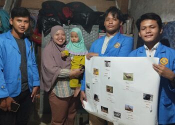 PKM Mahasiswa Unpam dalam Pembelajaran Kreatif di Bunda Awzan