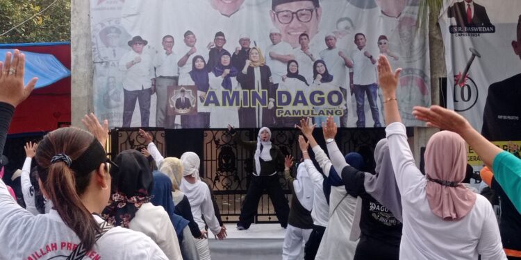 Asiknya Senam Sehat AMIN Dago, Usai Kuras Keringat, Makan Bubur Kacang Hijau