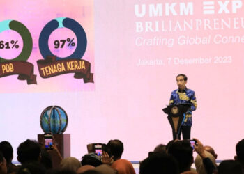 Buka UMKM EXPO(RT) BRILIANPRENEUR 2023, Presiden Joko Widodo Apresiasi Keberpihakan BRI Majukan UMKM